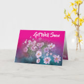 Wilde bloem cosmos roze  herstelkaart kaart (Gele Bloem)