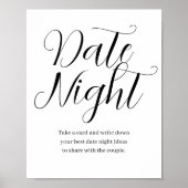 Wilde bloem Datum Nachtelijke ideeëngebarentaal Na Poster (Voorkant)