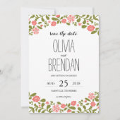 Wilde bloem | Datum opslaan Save The Date (Voorkant)