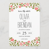 Wilde bloem | Datum opslaan Save The Date (Voorkant)