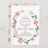 Wilde bloem De lente draait om de viering Kaart (Voorkant / Achterkant)