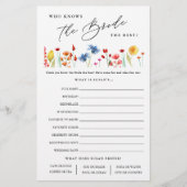 Wilde bloem die de Kaart van het spel van het groe (Voorkant)