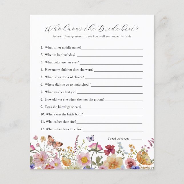 Wilde bloem die het beste bridal-spel kent (Voorkant)