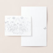 Wilde bloem die je denkt folie kaarten (Display)