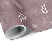 Wilde Bloem Doedels Patroon Cadeaupapier (Rol Hoek)