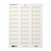 Wilde bloem Doop Retouradres Etiket (Full Sheet)