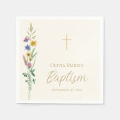 Wilde Bloem Doop  Servet (Voorkant)