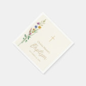 Wilde Bloem Doop  Servet (Hoek)