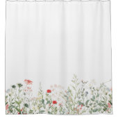 Wilde bloem douchegordijn (Voorkant)