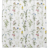 Wilde bloem douchegordijn (Voorkant)