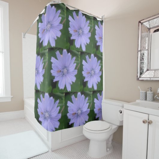 Wilde bloem douchegordijn (In situ)