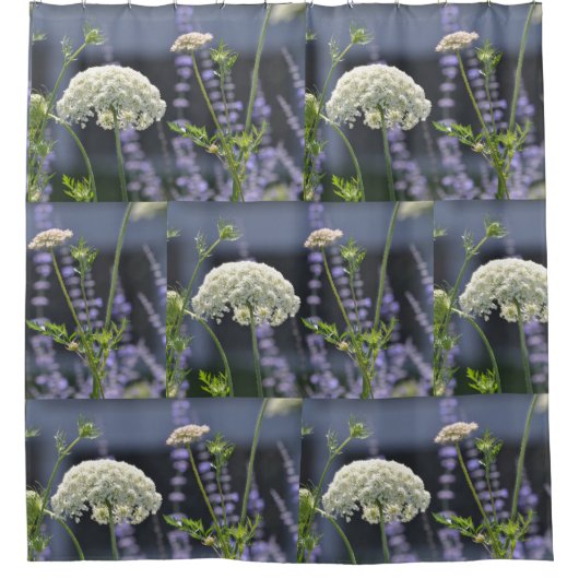 Wilde bloem douchegordijn (Voorkant)