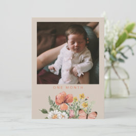 Wilde bloem Eerste jaar Banner Vlag | Wilde bloem Kaart