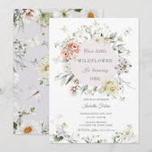 Wilde bloem Eerste uitnodiging van het meisje van  (Voorkant / Achterkant)