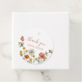 Wilde bloem Eerste verjaardag Dank je Bedankjes Labels (In situ)