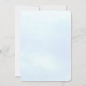 Wilde bloem, eerste verjaardag, één bloem kaart (Achterkant)