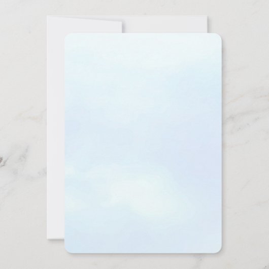 Wilde bloem, eerste verjaardag, één bloem kaart (Achterkant)