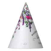 Wilde bloem Eerste verjaardag Pet Feesthoedjes (Links)