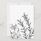 Wilde bloem Elegant Agenda sparen de Datum Kaart (Achterkant)