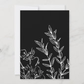 Wilde bloem Elegant gotische kalender sparen de Da Kaart (Achterkant)