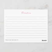 Wilde bloem en botervliegen Ontvangen voor de brid Briefkaart (Achterkant)