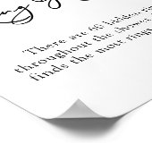 Wilde bloem en Buzzende bijen Ring Hunt Sign Poster (Hoek)