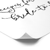 Wilde bloem en Buzzing Bijen Ontvangt teken Poster (Hoek)