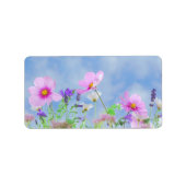 Wilde bloem etiket (Voorkant)