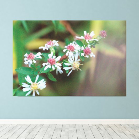 Wilde bloem Extra Groot Canvas (Insitu (Houten vloer))