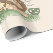 Wilde Bloem Feest Dieren Safari Cadeaupapier (Rol Hoek)