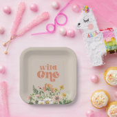 Wilde Bloem Feest Papieren Borden Papieren Bordje (Feest)