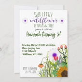 Wilde bloem feestdagenkaart (Voorkant)