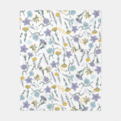  wilde bloem fleece deken (Voorkant)