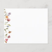 Wilde bloem Floral 1e verjaardag Capsule Kaart (Achterkant)