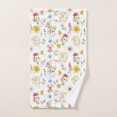 Wilde bloem Floral Pattern Bad Handdoek (Handdoek)