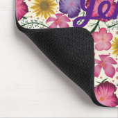 Wilde bloem Floral Pattern, gepersonaliseerd Muismat (Hoek)