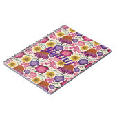 Wilde bloem Floral Pattern, gepersonaliseerd Notitieboek (Linkerzijde)