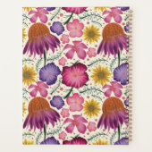 Wilde bloem Floral Pattern, gepersonaliseerd Planner (Achterkant)