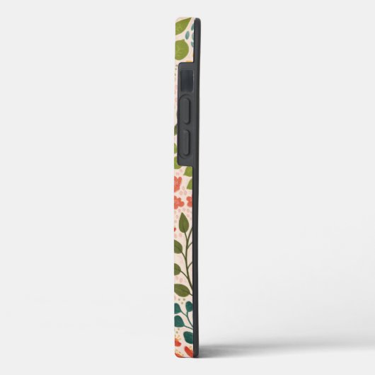 Wilde bloem Floral Phone Case (Achterkant / Links)