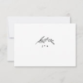 Wilde bloem Folk Rustic Wedding RSVP Kaart (Achterkant)