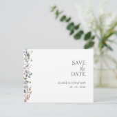 Wilde bloem Fort Floral sparen het Briefkaart van (Staand voorkant)