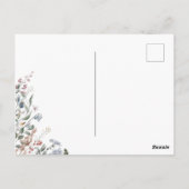 Wilde bloem Fort Floral sparen het Briefkaart van (Achterkant)