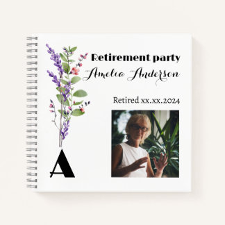 Wilde bloem foto pensioen witte gastenboek notitieboek