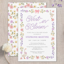 Wilde Bloem Ganzen Nest in Bloei Baby Shower