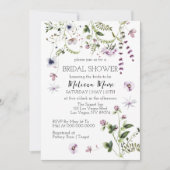 Wilde bloem Garden Blooms Bridal Shower Kaart (Voorkant)