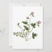 Wilde bloem Garden Blooms Bridal Shower Kaart (Achterkant)