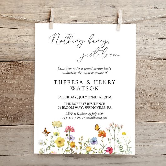 Wilde bloem Geen Fancy ontlasting Kaart