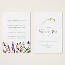 Wilde bloem Geen label met cadeau voor cadeauvenst