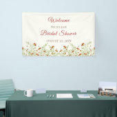 Wilde Bloem Gele Marigold Gebladerte Bruidsdouche Spandoek (Beurs)