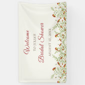 Wilde Bloem Gele Marigold Gebladerte Bruidsdouche Spandoek (Verticaal)